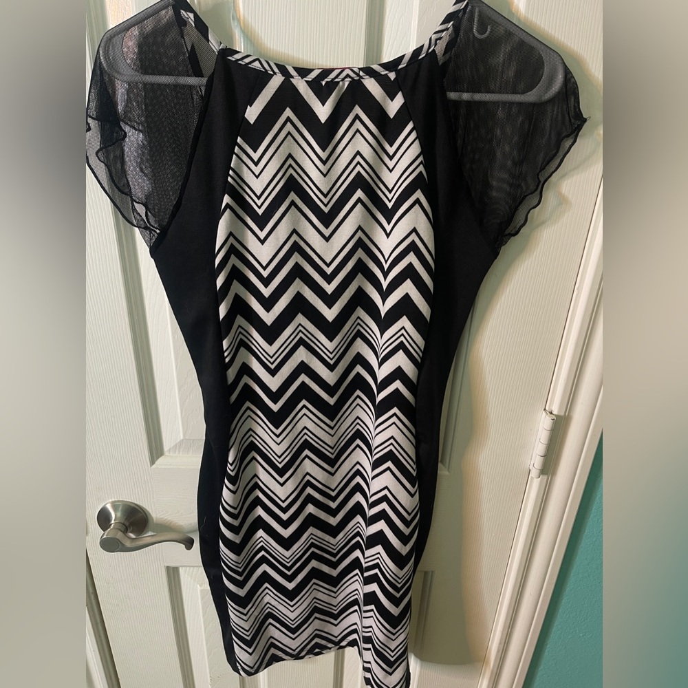 Black and white dress